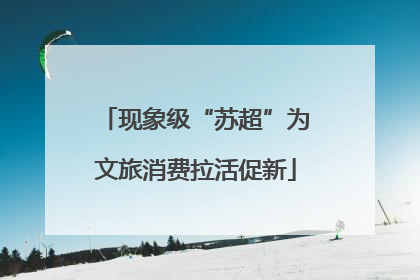 现象级“苏超”为文旅消费拉活促新